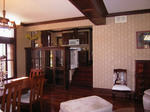 Kitchen overlooking dining & living rooms