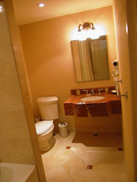 Marble finished ensuite bathrooms