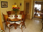 Kitchen includes dinette area where you can enjoy your meals. Table expands.