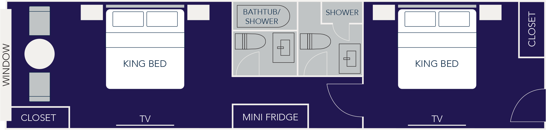 2 King Beds Niagara Falls View with 2 Bathrooms - Floor 31