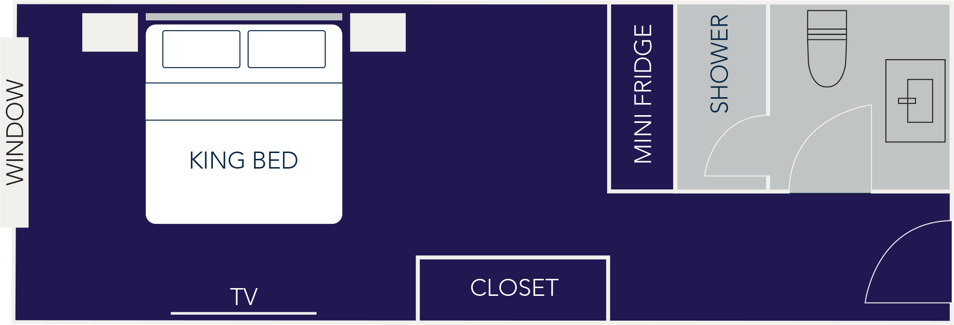 1 King Bed Studio Suite American & Niagara Falls View