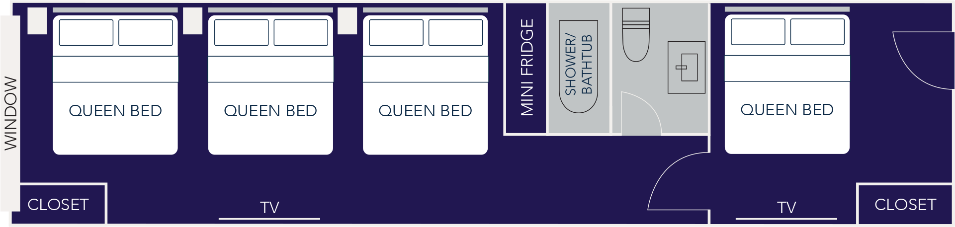 4 Queen Beds Niagara Falls View - Floor 40