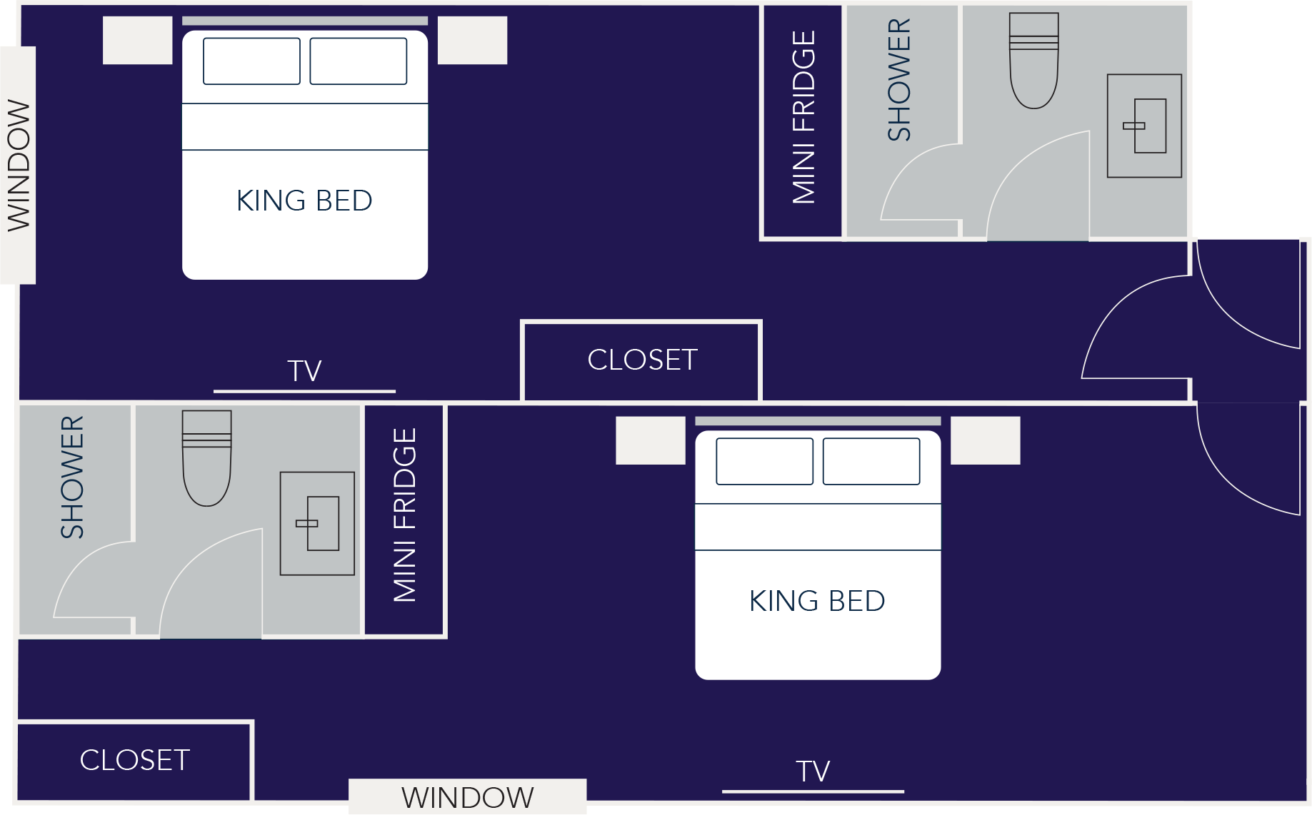 2 King Beds 2 Bathrooms Premium Fallsview Suite