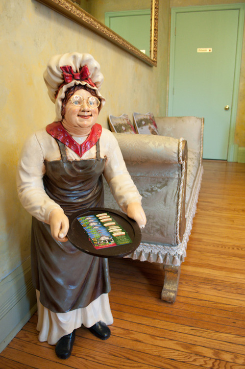 Our Granny statue awaits you.