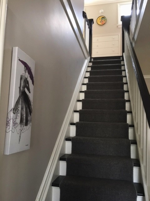 Stairs to guests' bedrooms